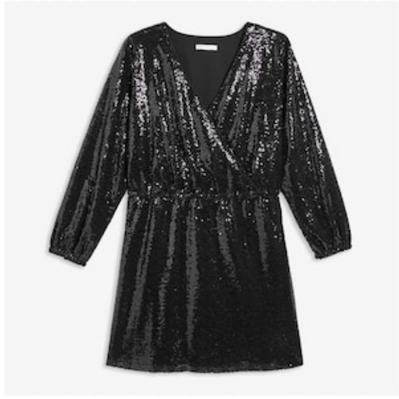 Joe Fresh x Roxy Earle Sequins dress in Black - Picture 1 of 2